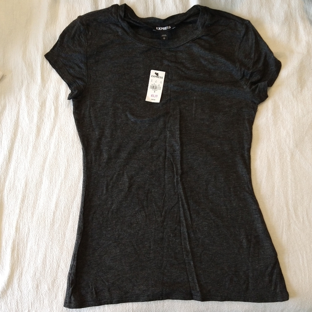 Basic express charcoal grey t-shirt